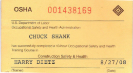 OSHA Certification
